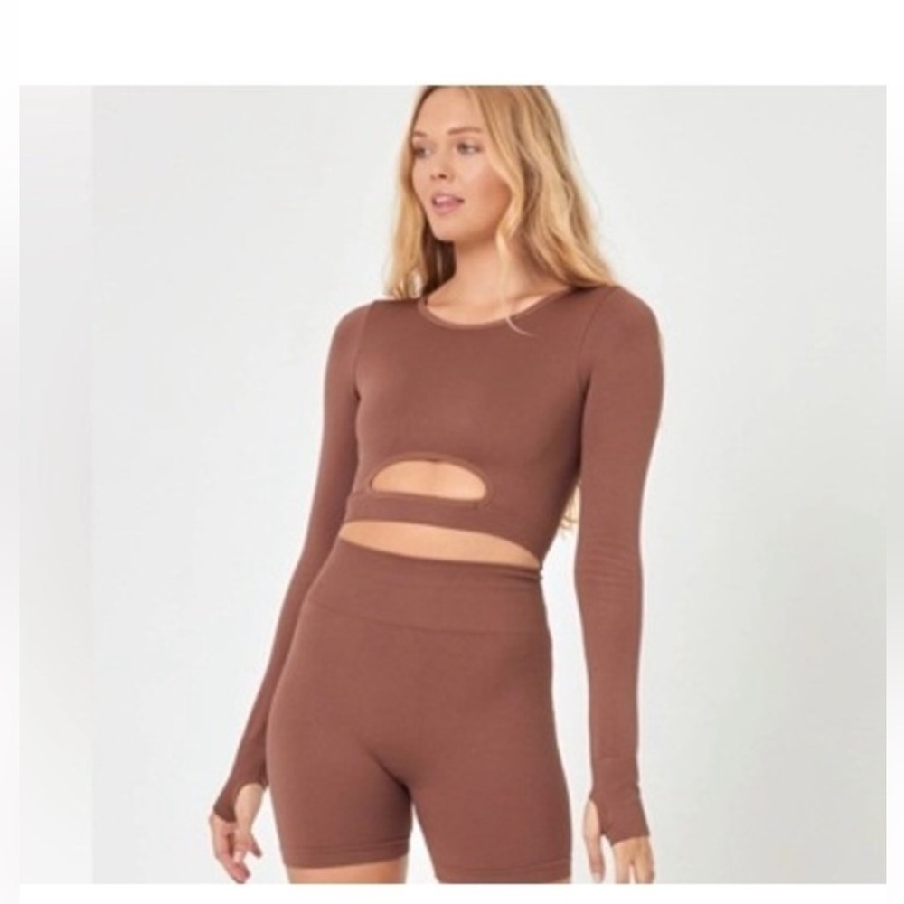 l*space In The Zone Workout Set XS/S Chocolate Brown
